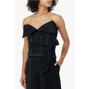 Making the Cut Womens Large Standard Deconstructed Strapless Corset Top